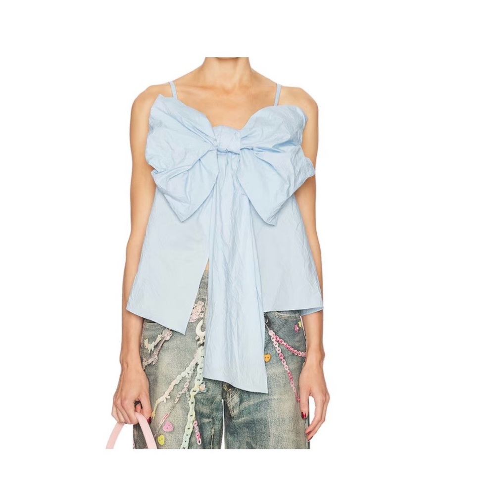 Acne Light Blue Camisole with Bow